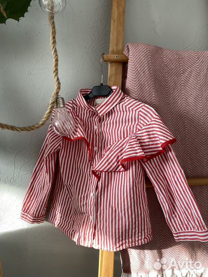 Рубашка zara 110 для девочки