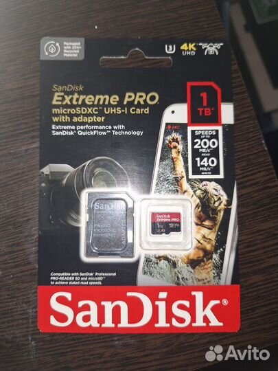 Карта памяти 1Tb MicroSD SanDisk Extreme Pro