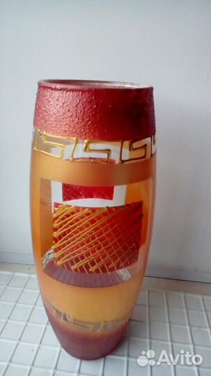 Ваза стеклянная декоративная