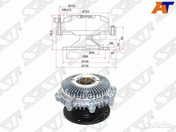 Вискомуфта toyota estima emina/lucida 3C-T#