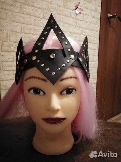 Корона из натуральной кожи