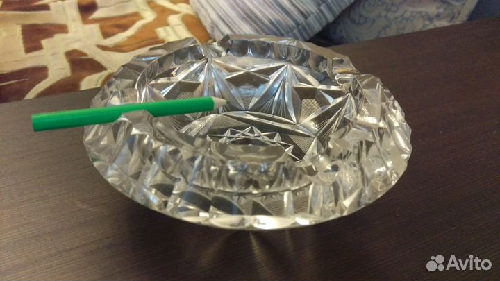 Пепельница. Хрусталь. Вес 1.015 кг