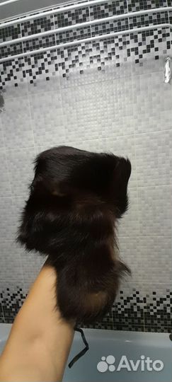 Шапка ушанка из собачьей шерсти