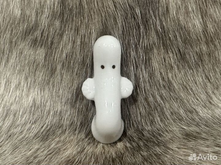 Фарфоровый держатель для полочек/Муми-Тролли