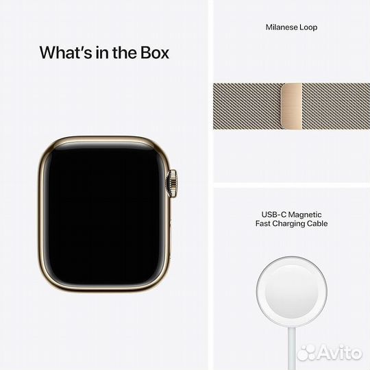 Apple Watch S9 41mm Gold Stainless Milano