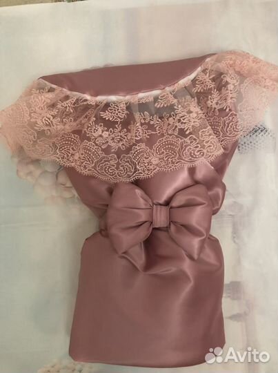 Новые Атласные конверты с кружевом на выписку