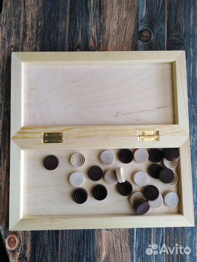 Шашки деревянные