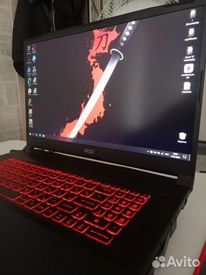 Игровой ноутбук msi katana76 rtx 3050 16gb