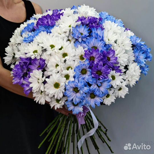 Кустовые Хризантемы в монобукеты