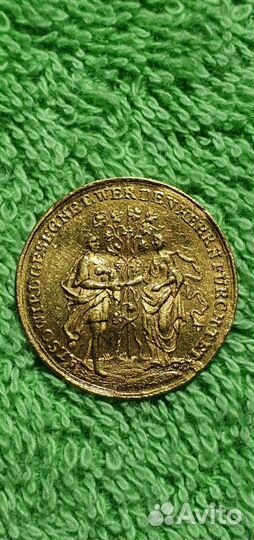Свадебный/ Венчальный дукат, 18 век Нюрнберг