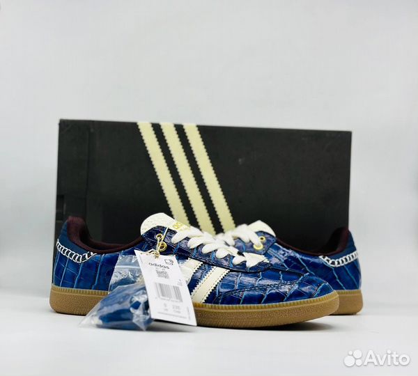 Wales Bonner Adidas Samba OG Croc Collegiate Navy