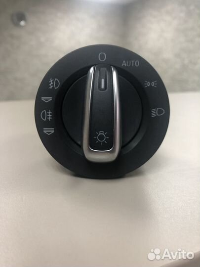 Выключатель света фар хром Ауди А6 С6