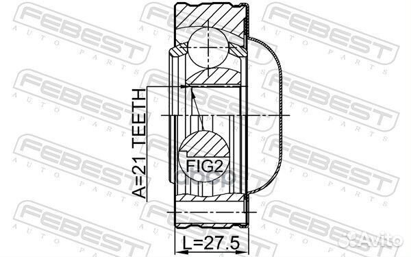 ШРУС карданного вала 21X74 suzuki grand