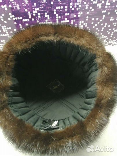 Норковая шапка мужская ушанка