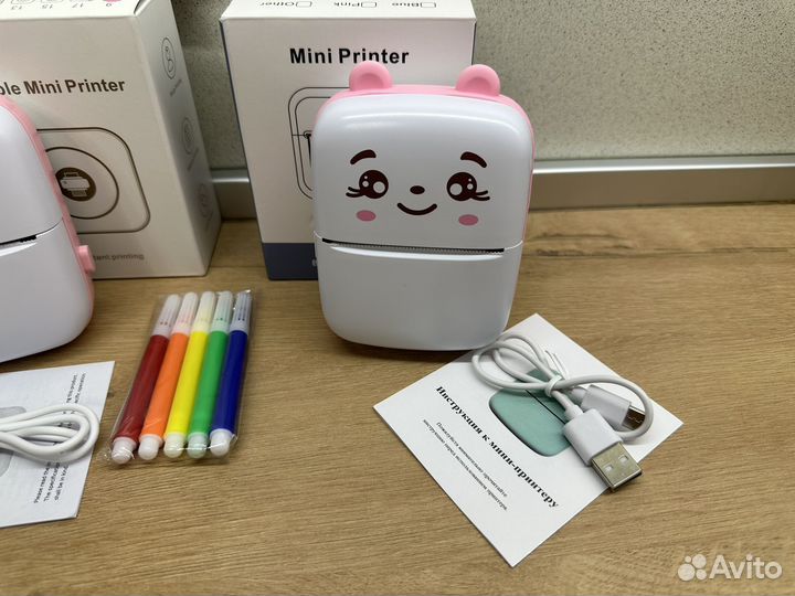 Портативный мини принтер новый
