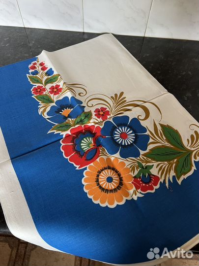 Скатерть лен СССР новая