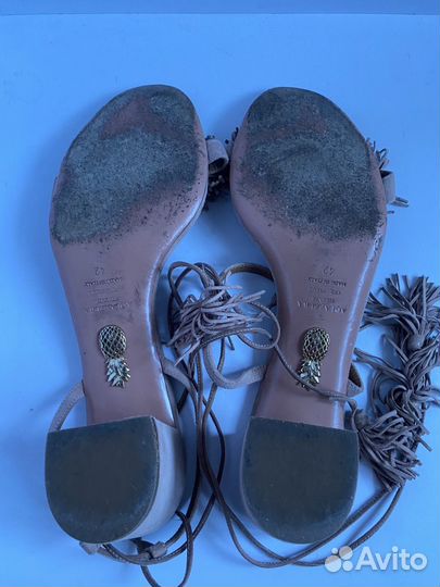 Босоножки Aquazzura р 42 бежевые оригинал