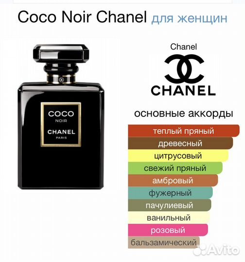 Coco Noir Chanel для женщин парфюм 100 мл