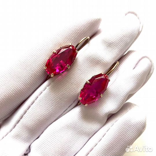 Серьги времён СССР. Серебро 875 проба звезда