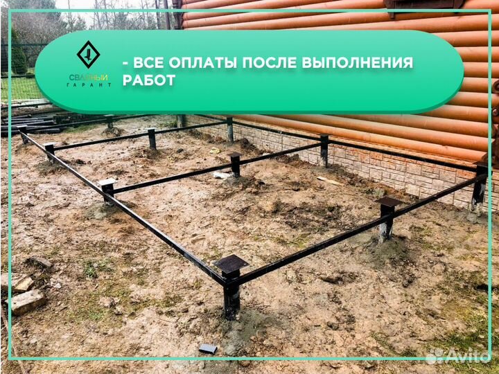 Винтовые сваи обвязка