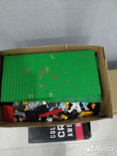 Lego россыпью, 4 коробки