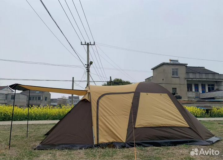 Палатка туристическая 2 слойная автомат