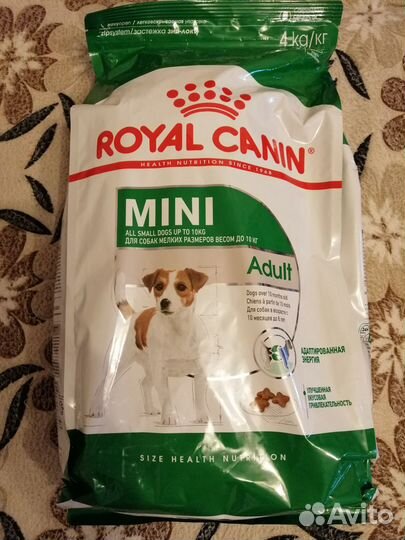 Корм для собак Royal Canin mini adult 4кг