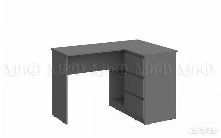 Челси Стол письменный угловой (Ш) - Графит