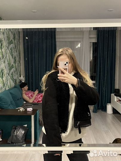 Куртка дубленка женская