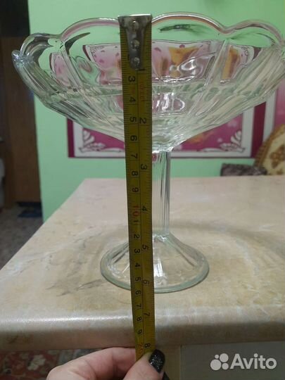 Большая напольная ваза,Ваза для фруктов на ножке