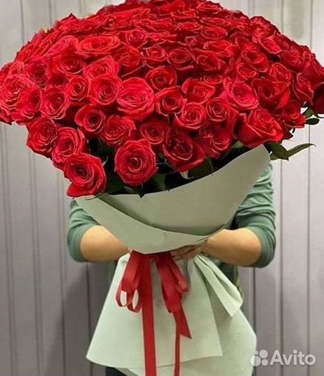 Розы высокие Доставка цветов