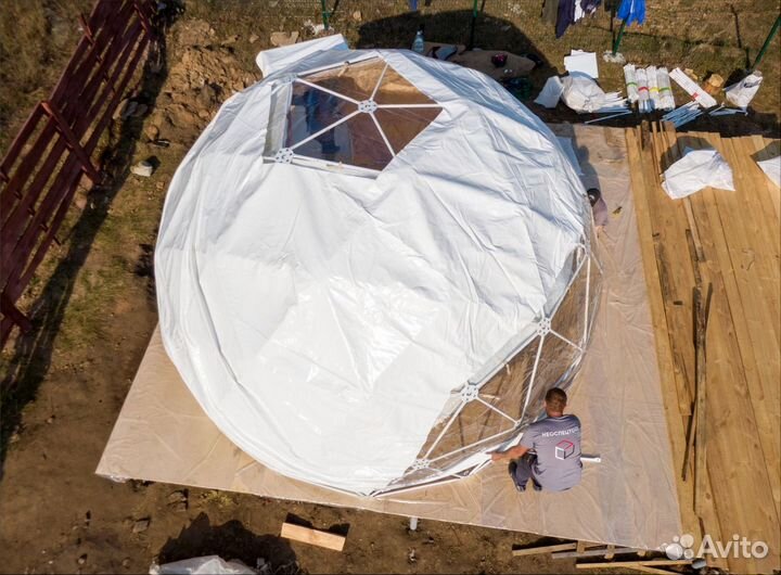 Шатер геокупол для глэмпинга