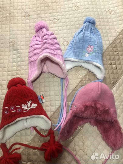 Зимние шапки для детей новые. Польша