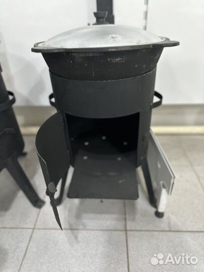 Казан на 8 л + Печь с трубой и дверцей + Шумовка