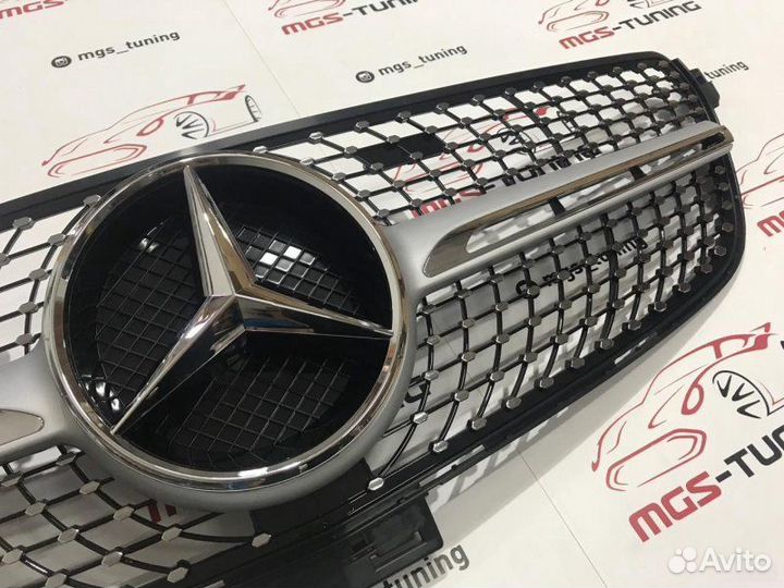 Решетка Mercedes GLE W166 Diamond Silver