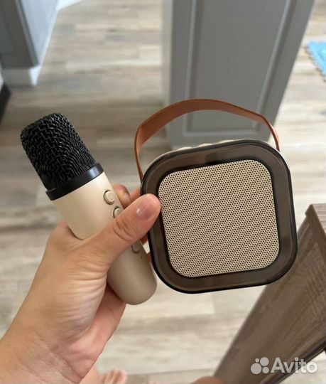 Караоке колонка С подсветкой 1 микрофон