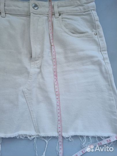 Джинсовая мини-юбка