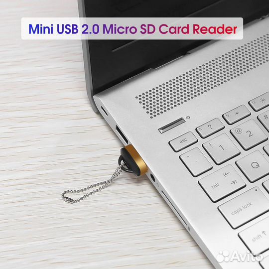 Мини-кард-ридер USB 2.0 для Micro SD