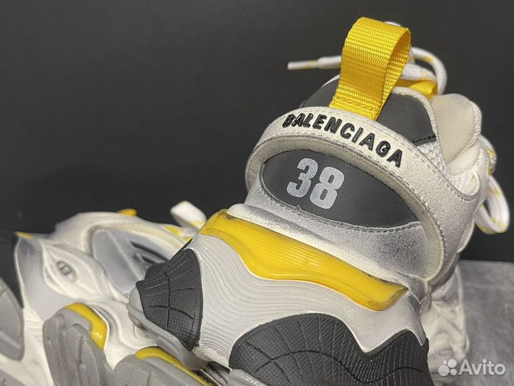 Balenciaga Cargo White Grey Yellow Tape