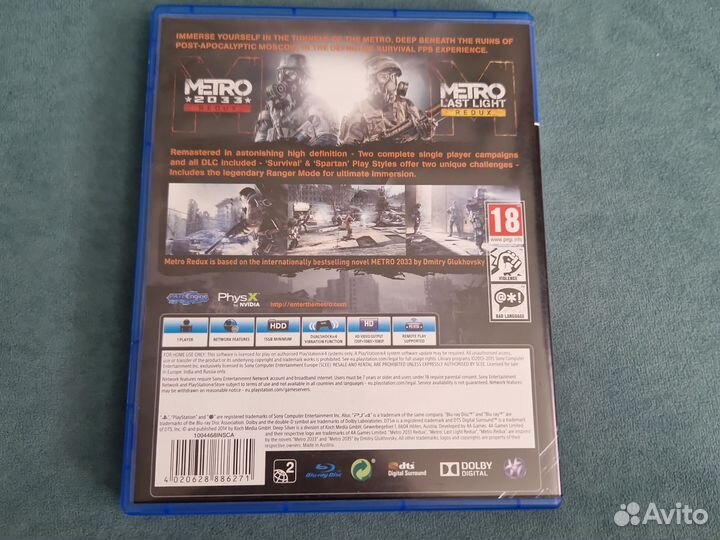 Metro redux ps4