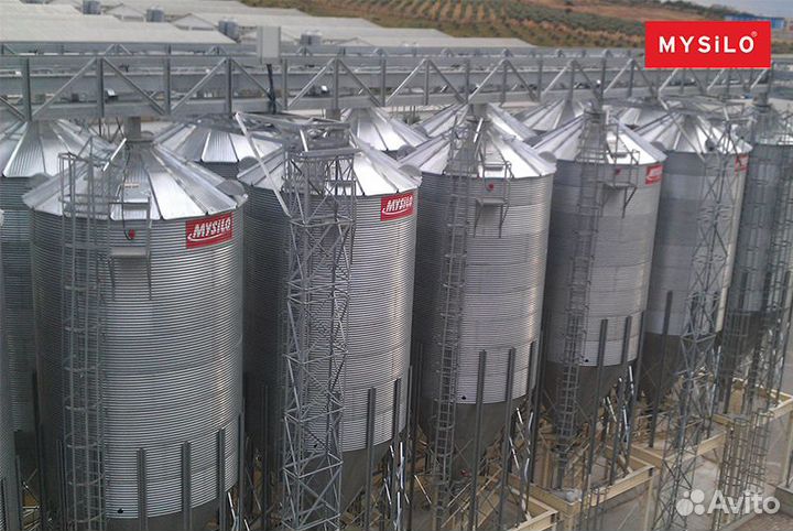 Конусный силос для хранения зерна