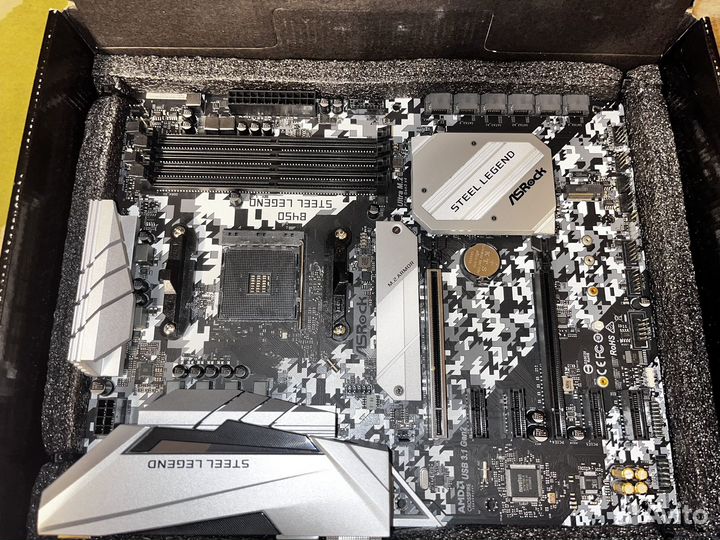 Материнская плата asrock b450 steel legend am4