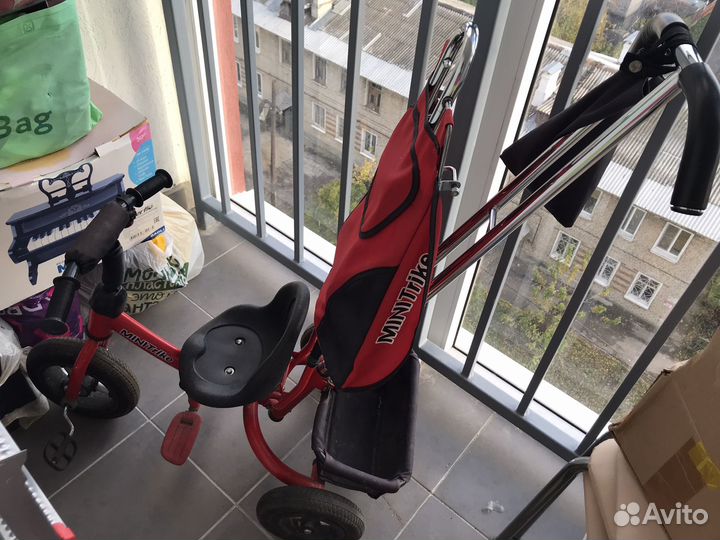 Велосипед 3-колесный с ручкой