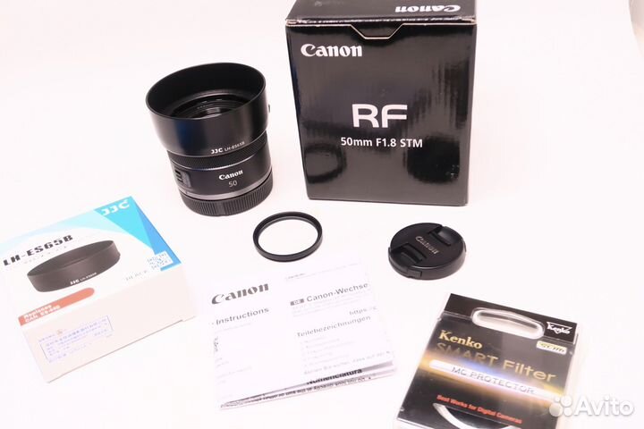 Объектив Canon RF 50mm f 1.8 stm +допы