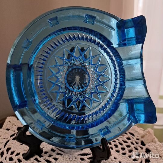 Пепельница Подкова cobalt