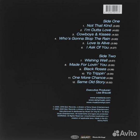 Виниловая пластинка Anastacia - Not That Kind (Lim