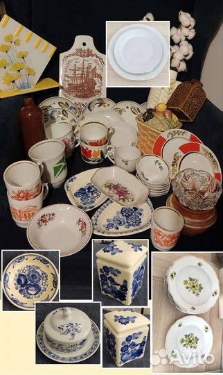 Посуда СССР завод Чайка, Вербилки, лоз, рига