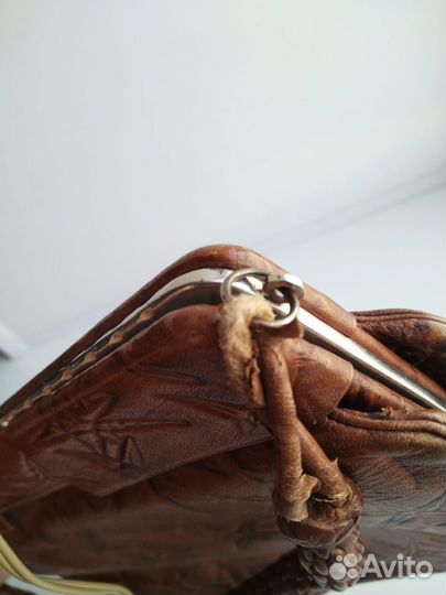 Сумка ретро кожаная