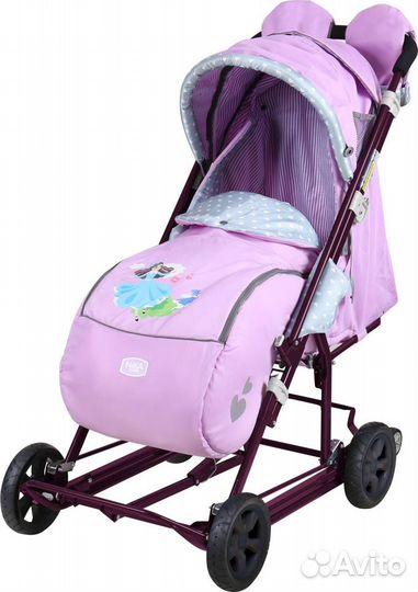 Санки коляска комбинированная Nika