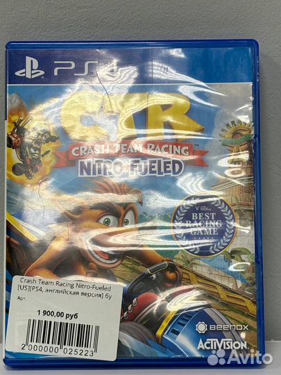 Crash Team Racing Nitro-Fueled usps4, английская в
